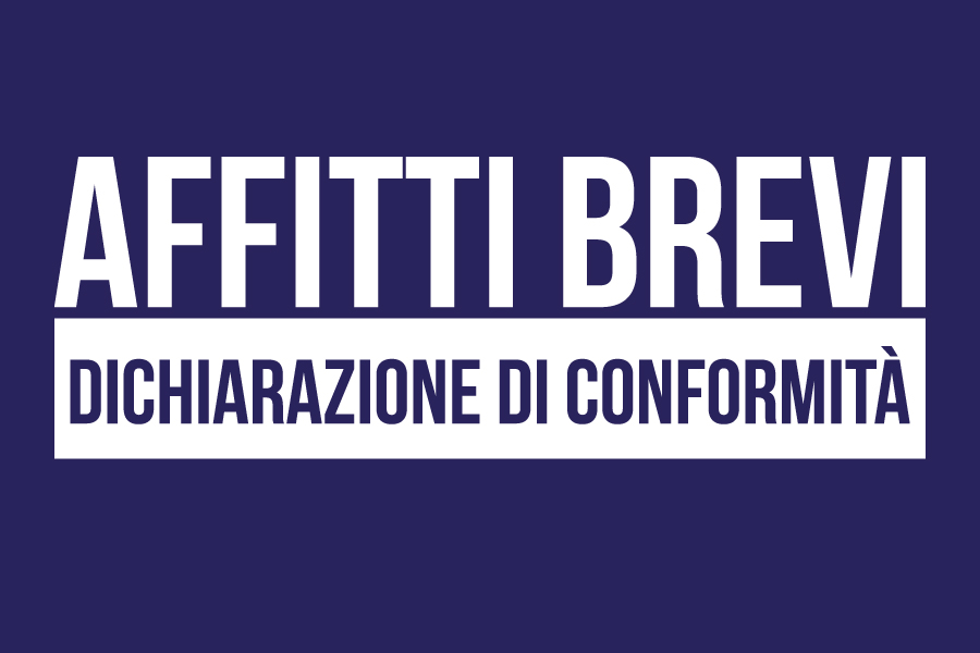 Dichiarazione conformità affitti brevi